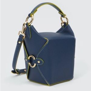 New York Designer Jeff Wan Lunch Box 11 Leather Bag